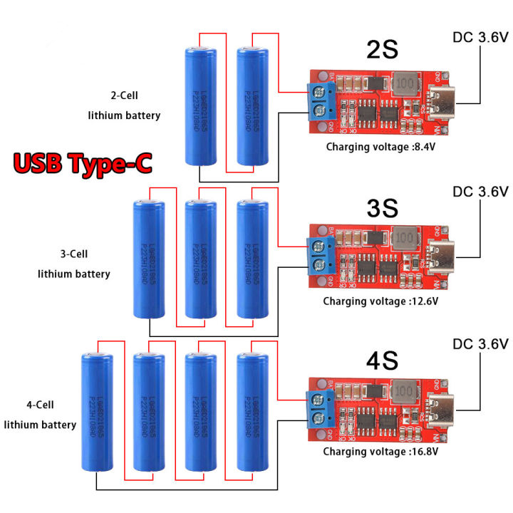 Multi-Cell 2S 3S 4S Type-C to Boost Boost Polymer