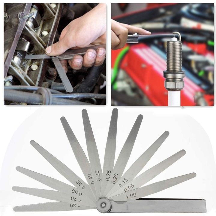 YANGS Stainless Steel 17 Blades Foldable For Feeler Gauge Valve Shim