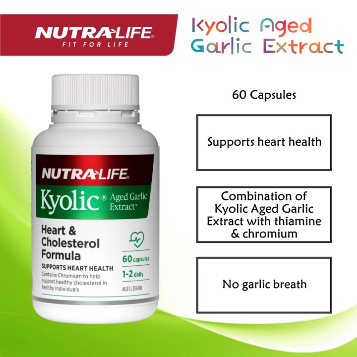 Kyolic® Aged Garlic Extrac Heart & Cholesterol – Nutra-Life AU