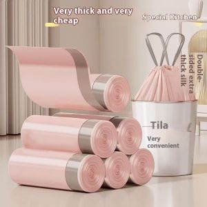 ถุงขยะเชือกหูรูดหนาคุณภาพระดับพรีเมียมสำหรับใช้ในห้องครัว