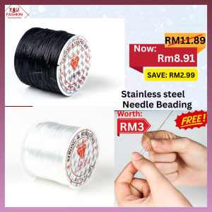 Elastic String Authentic Import String Elastic Crystal Rope DIY Bracelet Bead Line Getah Khas Untuk Crystal  Bead Thread