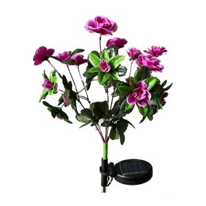 GONOVO LED Đèn hoa năng lượng trời Azalea Hoa Dại Không thấm nước Đèn sân vườn Trang trí ngoài trời Sáng Tạo Đèn cảnh quan bãi cỏ Lối đi sân trong