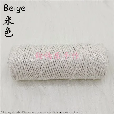 2mm 100m Crochet Cotton Cord Macrame Rope 2mm