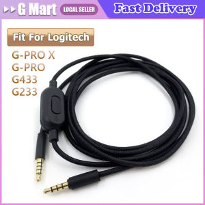 3.5mm Audio Cable Inline Control for Logitech G633 G933 or For Logitech Astro A10 A40 or For G433/G233