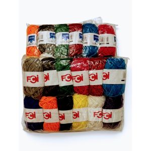 Assorted Acrylic Knitting Yarn Pack 12 Pieces Multi-Color Set