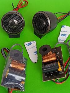 BnW-100 1 Pair Europe Bran d OEM Titanium Soft Dome Tweeters(with Tune-up Passive In-line 12db crossover network)
