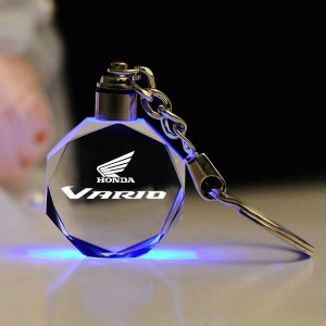 KeyChain For HONDA YAMAHA SUZUKI BMW KTM KAWASAKI DUCATI Led Light 7Colors K9 Crystal Car Key Chain Holder Key Ring Valentines Day Gift Customized Brand Decoration Accessories