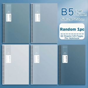BRMU4 Double Coil Design Spiral Notebook Thick Paper 60 Sheets A5 Notebook Practical Lined Inner Pages Student Notebook School Study