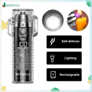 JOCESTYLE Handheld Flashlight W/ Power Display 3-Modes USB Rechargeable Bright Torch for Emergencies Camping Hiking Outdoor Indoor