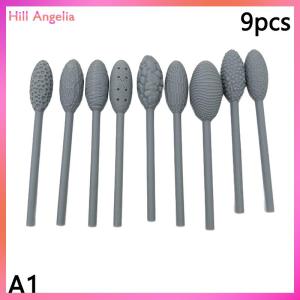 [Hill Angelia] Texture Tool Sets For Clay Art Oval Clay Modeling Pattern Rollers Kit Clay Texture Rolling Emboss Plaids Hand Rollers Modeling Sticks For DIY Crafts (Single Head Double Head)