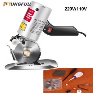 Hanson8 Clothing Electric Scissors Cloth Cutter Fabric Cutting Machine Fabric Round Cutting Machine Electric Hand Push Scissors 4P6B8