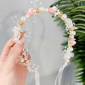 Bando Anak Dan Dewasa Bunga Mutiara Princess Korean Style Cantik Bando Mahkota Bunga