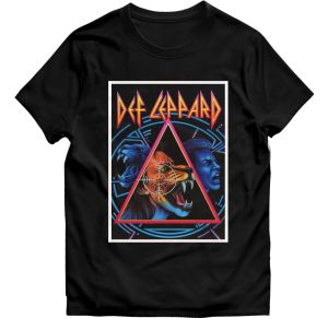 T-shirt Kaos Musik Band Distro Dewasa DEF LEPARD Katun 24s
