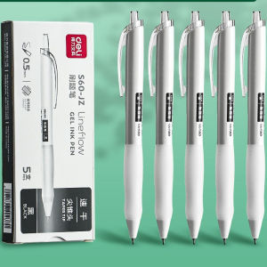 Bút Gel Bút Bi Nước Mực Màu Đen Deli Viết Sổ Calligraphy Ngòi 0.5mm Dành Cho Văn Phòng Học Sinh Chât Lượng Cao -S101