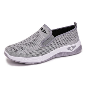 [Free Shipping] WomenS Shoes Soft-Soled Comfortable For All-Day Wear Casual Shoes Suitable For Middle-Aged And Elderly Women Flat Shoes Knitted Fabric Shoes Breathable