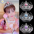 Girls Princess Crowns Crystal Hairband Romantic Bride Hair Accessories for Women Kid Cosplay Party Wedding Jewelry Headwear. 