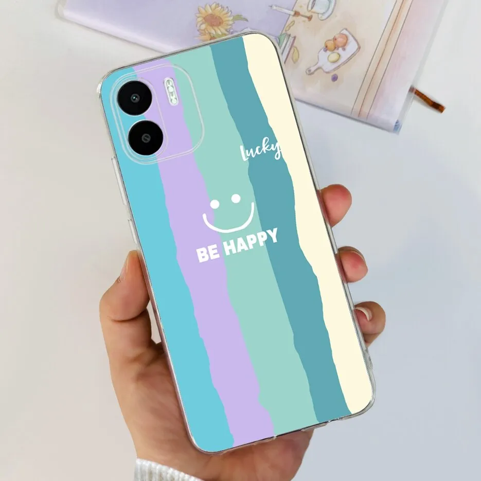 For Xiaomi Redmi A2 Case Redmi A2+ Luxury Painted Cover Soft Slim
