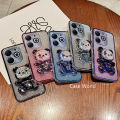 เคสสำหรับ Tecno Spark Go 2024 BG6เคสโทรศัพท์แวววาวพร้อมที่ตั้งรูปหมีน่ารัก | นุ่มที่กันกระแทกทีพียูซิลิโคนเคสชุบเคลือบผิวด้วยไฟฟ้าแวววาว. 