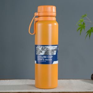 Bình giữ nhiệt inox 316 Cao Cấp VANCUM dung tích 1000ml Giữ nhiệt 24 tiếng Có quai xách đế cao su chống trượt BH 6 Tháng