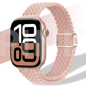 For iWatch Band 40mm 41mm 44mm 45mm 42mm 46 49 nylon Bracelet iWatch Series 10 9 8 7 6 5 4 3 2 1 SE Ultra 2 Band Slim Braided Straps