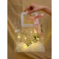 [Hàng mới về] Túi PVC trong suốt dày tay cầm da làm túi xách đựng quà tặng - BEPNHAVON. 
