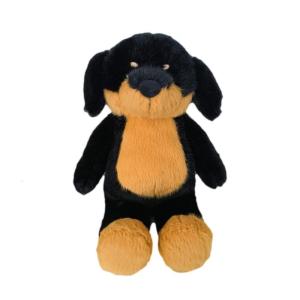 Adorable Plush Rottweiler Study Friend Desk Companion Soft Stuffed Animal Toy For Kids Learning Motivation Gift