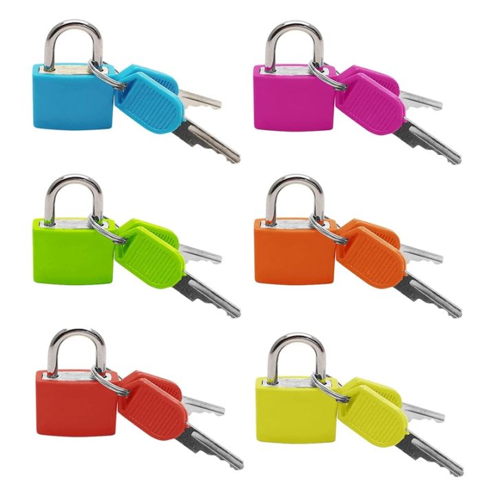 Pcs Suitcase Locks with Keys Small Luggage Padlocks Mini Keyed