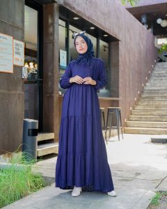 Gamis Busui Kondangan Wanita Dewasa Kekinian 2024 Dress Remaja Lengan Panjang Viral Outfit Murah