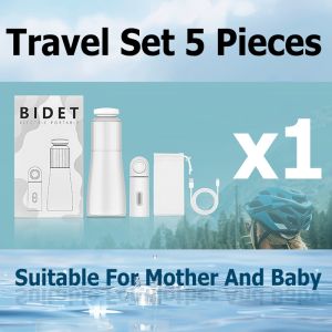 WP[Malay Stock] Bidet Spray Set 4000mAh Portable Travel Bidet Electric 私密處清潔 洗屁股 私密处保养 Waterproof Portable Bidet Travel Electric Handheld Mini Electric Toilet Sprayer 冲洗器 旅行 必備 set