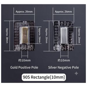 Metal Magnetic Snap Button Square Clasp Buckle for Bags Wallets DIY Crafts