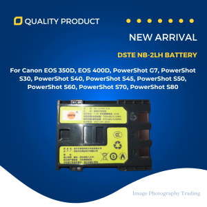 DSTE® NB-2LH Replacement 7.4V 700mAh Battery Canon EOS 350D 400D Powershot G7 G9 PC1210 S30 S40 S45 S50 S60 S70 S80