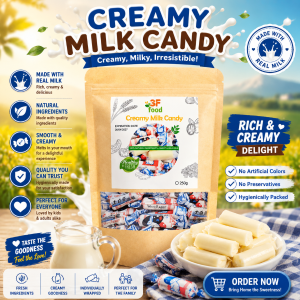 Original Creamy Milk Candy with Edible Rice Paper Wrapper – Childhood Favorite Sweet Treat for Kids