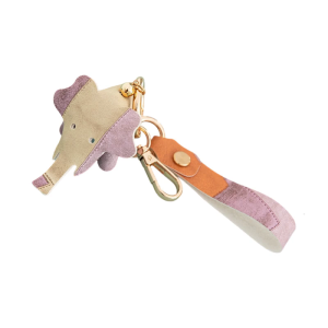 Modern Elephant Key Accessory Lovely PU Leather Keychain Decorative Bag Ornament Thoughtful Present for Families