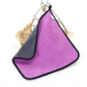 [SG STOCKS] Dual Layer Microfibre Towel Super Absorbent Light Weight Car Cleaning Kitchen Cleaning Outdoor Sports To