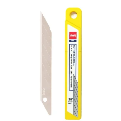 [HCM]COMBO 5 HỘP Lưỡi dao rọc giấy nhỏ DELI 2015 - HỘP 10 lưỡi dao nhọn góc 30 độsắc bénbềnđẹp