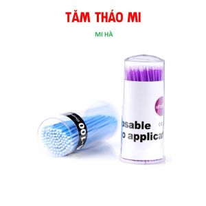 100 Cây Tăm Tháo Mi Đầu Nhỏ Đa Năng Tăm Bông Gỡ Mi Phun Xăm Thẩm Mỹ Lấy Tê_Tăm Tháo Mi_Phụ Liệu MI HÀ