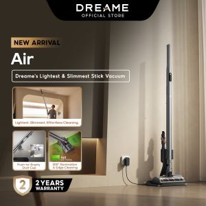 Dreame Air Station Cordless Vacuum Cleaner with Auto Empty Base 100AW Powerful Suction 1.8kg Lightweight Anti-Tangle 90 Days Hands-Free
