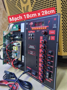 MẠCH LOA KÉO 18cm x 28CM dsp Reverb - Dùng cho loa bass đơn 30~40  bass đôi 16~20