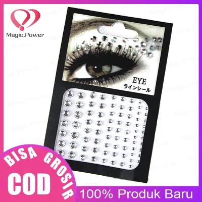 Stiker Mutiara Berlian Imitasi 3D Bahan Akrilik Warna-Warni Untuk Dekorasi Wajah Drop-shape Round Forehead Eyebrow Stick Face Jewelry
