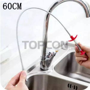 0.9M-2M Steel Plumbing clog drain remover Spring Pipes Dredge cleaner (Drain Clog Remove Tool) For Litter Pick Home and Kitchen Sink Drains Toilet