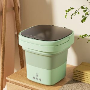 IIU Mini Folding Washing Machine Washing Integrated Rotating Automatic Cycle Cleaning Tools Convenient Quiet Portable Washing Machine Student