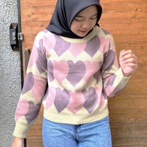 Shabby Sweater Korea Crop Anak  Fit to M