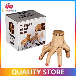 [Eleanor] Addams Thing Hand With Music Lights Upgrade Cosplay Hand By Addams Hand Toys Scary Props Halloween Home Decorations Gift