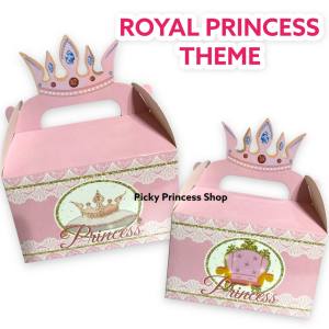 12pcs Princess Royal Theme Birthday Party Loot BagsCandy Dolls Bags