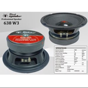 Speaker Komponen Black Spider BS 638 W3 6inch