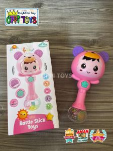 Mainan Anak Bayi Tongkat Genggam Kerincingan Musik Dan Lampu Rattle Stick Yb 31- Mainan Stimulus Bayi Balita