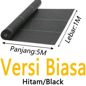 Weedmat Thickened 1x5 1x10 1x50 1x100 Penutup Tanah Kawalan Rumpai PP(Grade A) Durable Weed Control Mat Plastic Cover For Gardening Green House Farm Black 防草布