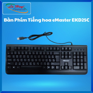 Bàn Phím Máy Tính Tiếng hoa eMaster EKD25C - Hàng Chính Hãng