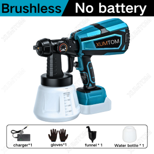 【1 Year Warranty】Cordless Electric Spray Gun battery spray gun 48V 1000ml cordless spray paint Lithium Battery Portable Rechargeable Multi-Functional Sterilization and Disinfection Sprayer mesin spray cat rumah