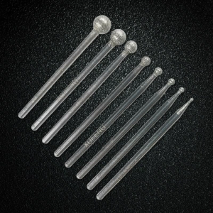 Spherical for Head Diamond Grinding Bits Rotary Tools Woodworking 2.35mm Shank for Stone Ceramic Carving Polishi